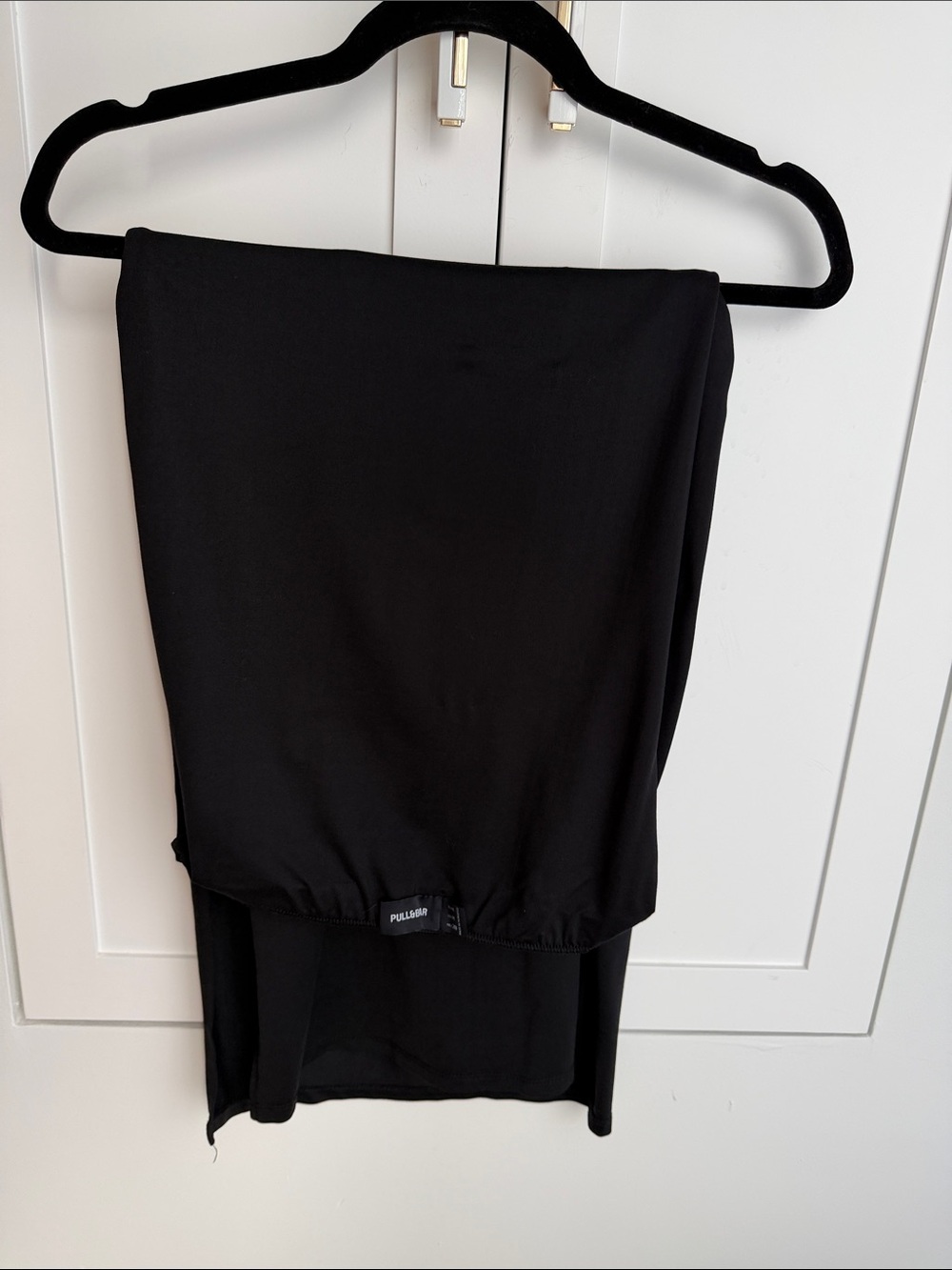 Black Pull&Bear Maxi Skirt with side slit - Classic Straight Style